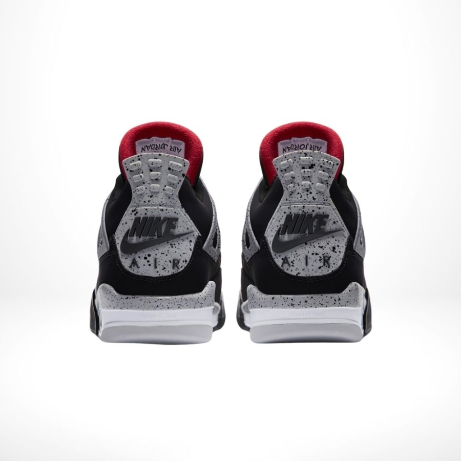 Rear view of the Air Jordan 4