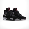 Angled front view of a full pair of Air Jordan 4