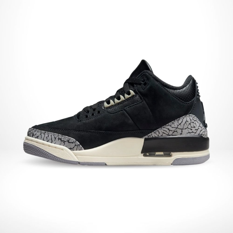 Medial side view of the Air Jordan 3