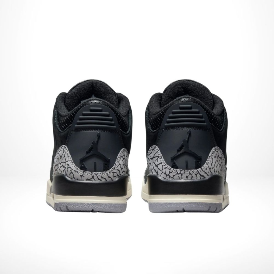 Rear view of the Air Jordan 3