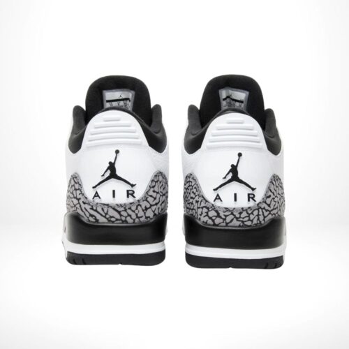 Rear view of the Air Jordan 3