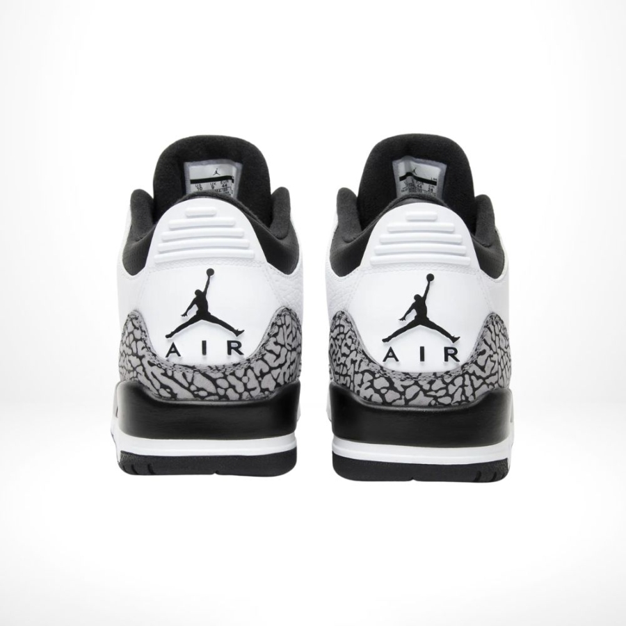 Rear view of the Air Jordan 3