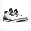 Angled front view of a full pair of Air Jordan 3