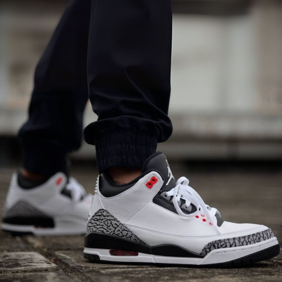 On-foot of the Air Jordan 3