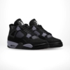 Angled front view of a full pair of Air Jordan 4