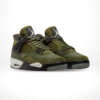 Angled front view of a full pair of Air Jordan 4