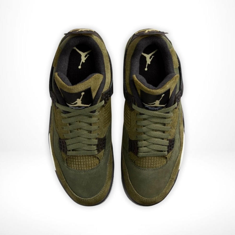 Top-down view of the Air Jordan 4