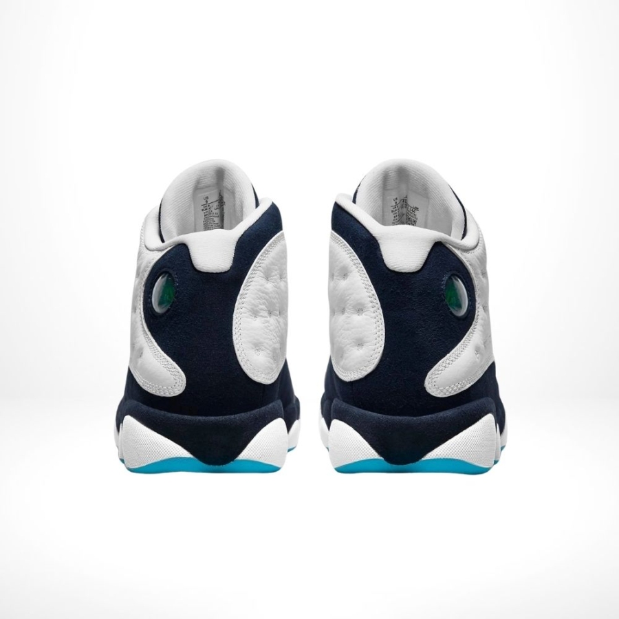Rear view of the Air Jordan 13