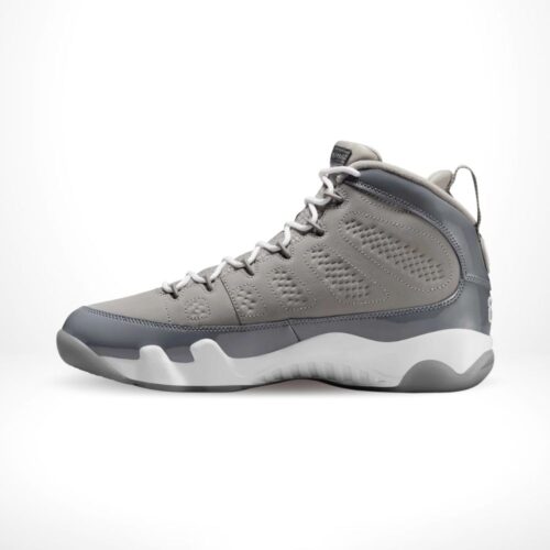 Medial side view of the Air Jordan 9