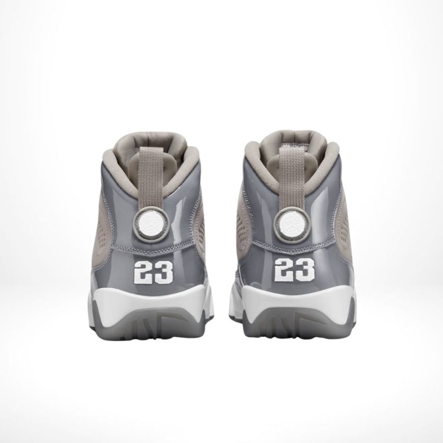 Rear view of the Air Jordan 9