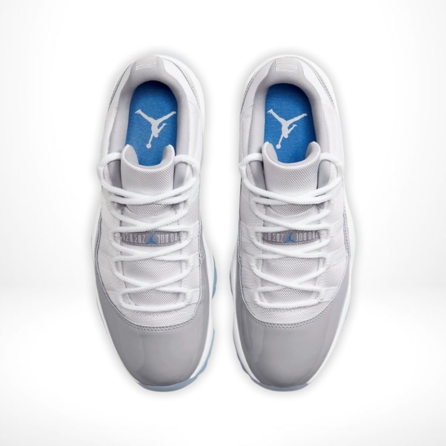 Top-down view of the Air Jordan 11