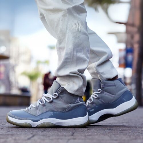 On-foot of the Air Jordan 11
