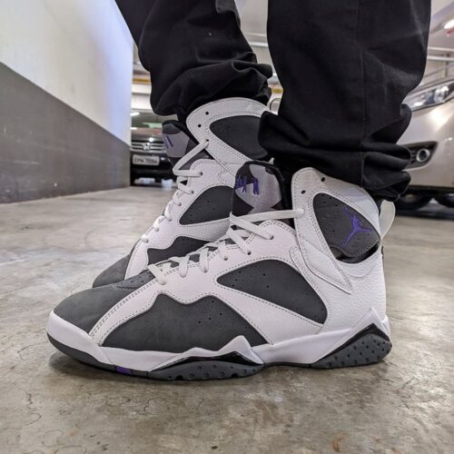 On-foot of the Air Jordan 7
