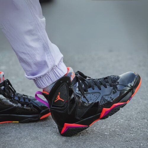 On-foot of the Air Jordan 7