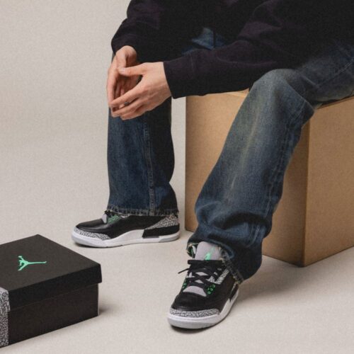On-foot of the Air Jordan 3