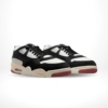 Angled front view of a full pair of Air Jordan 4