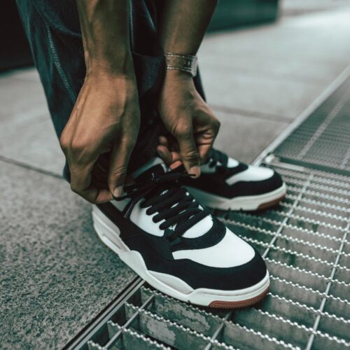 On-foot of the Air Jordan 4