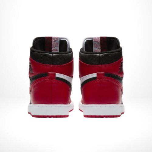 Rear view of the Air Jordan 1