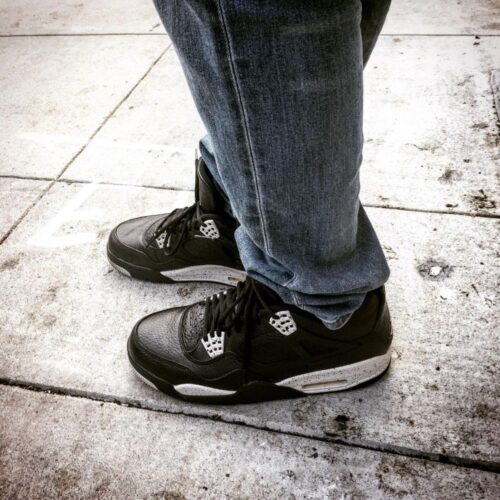 On-foot of the Air Jordan 4