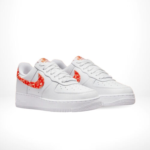 Angled front view of a full pair of Air Force 1