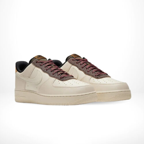 Angled front view of a full pair of Air Force 1