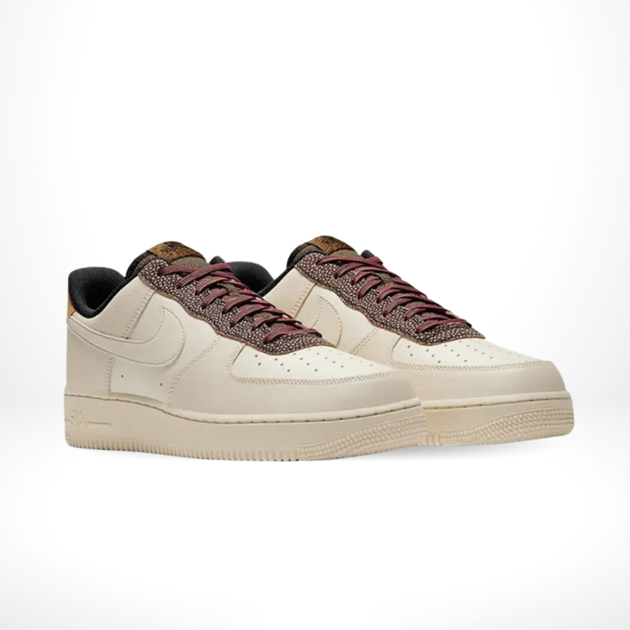 Angled front view of a full pair of Air Force 1