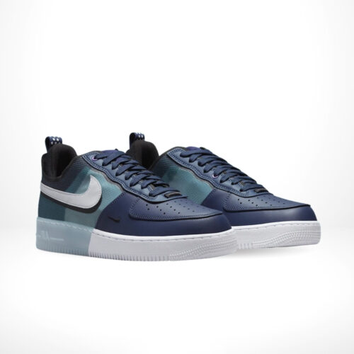 Angled front view of a full pair of Air Force 1