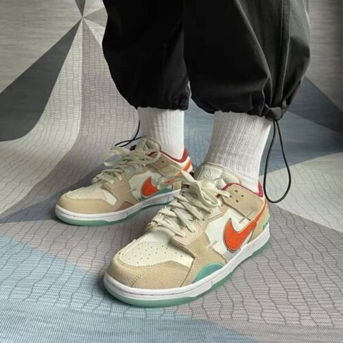 On-foot of the Air Nike Dunk Low