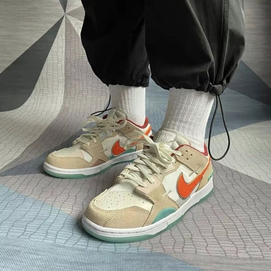 On-foot of the Air Nike Dunk Low