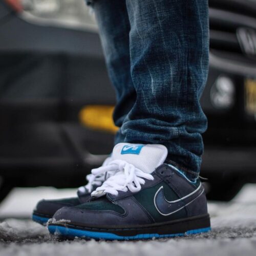 On-foot of the Air Nike Dunk Low