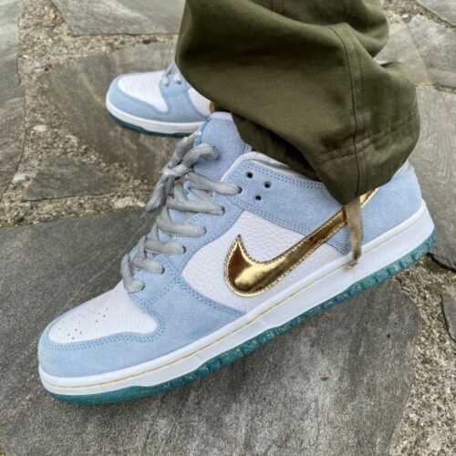 On-foot of the Air Nike Dunk Low