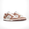 Angled front view of a full pair of Nike Dunk Low