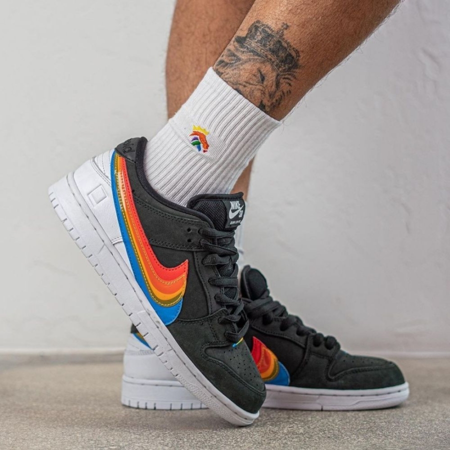 On-foot of the Air Nike Dunk Low