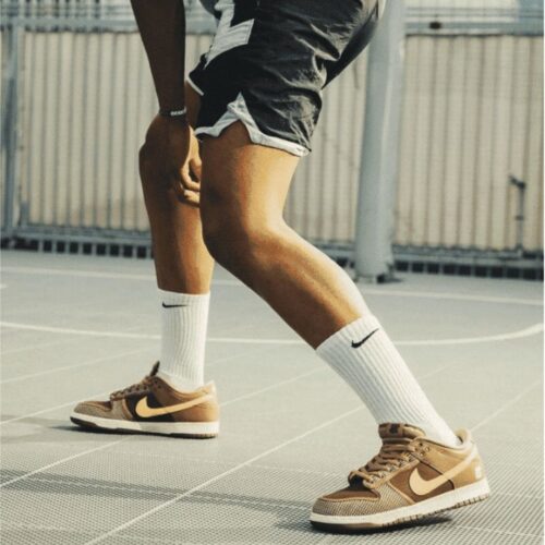 On-foot of the Air Nike Dunk Low