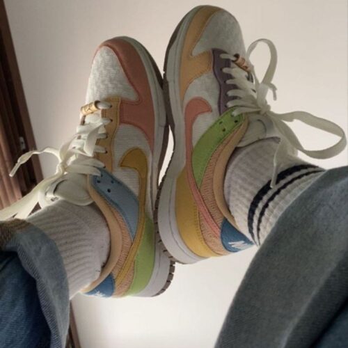 On-foot of the Air Nike Dunk Low