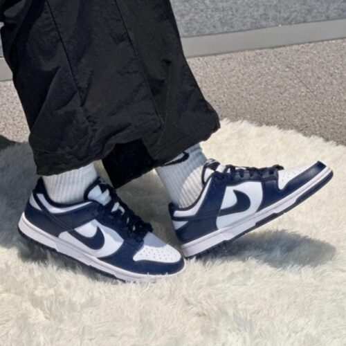 On-foot of the Air Nike Dunk Low