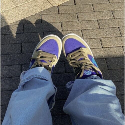 On-foot of the Air Nike Dunk Low