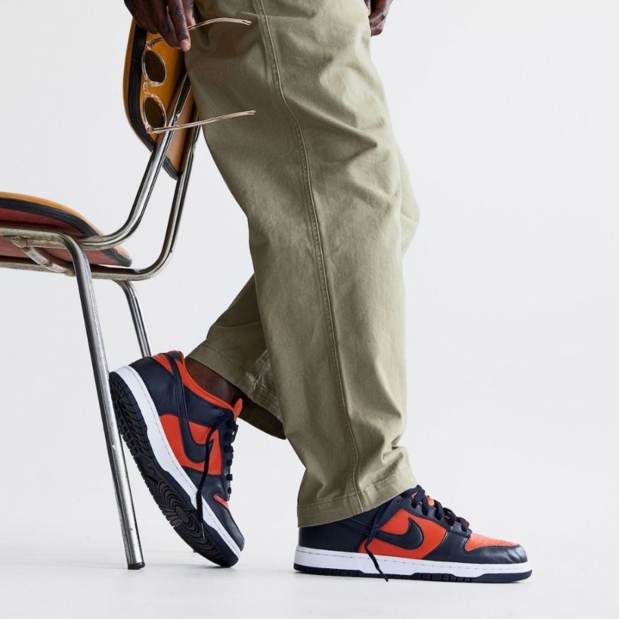 On-foot of the Air Nike Dunk Low