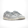 Angled front view of a full pair of Nike Dunk Low