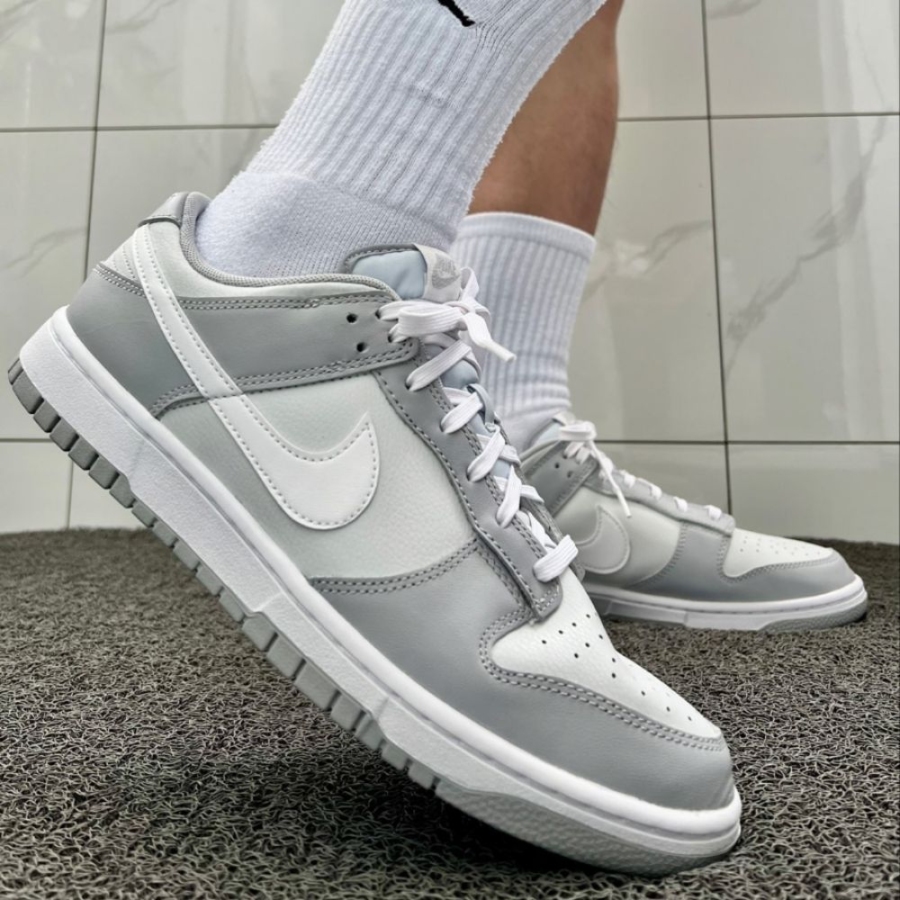 On-foot of the Air Nike Dunk Low
