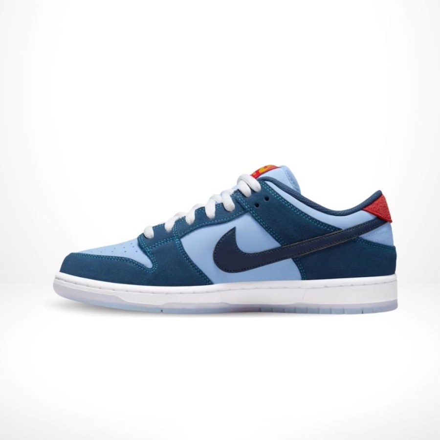 Medial side view of the Nike SB Dunk Low