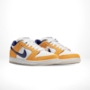 Angled front view of a full pair of Nike SB Dunk Low