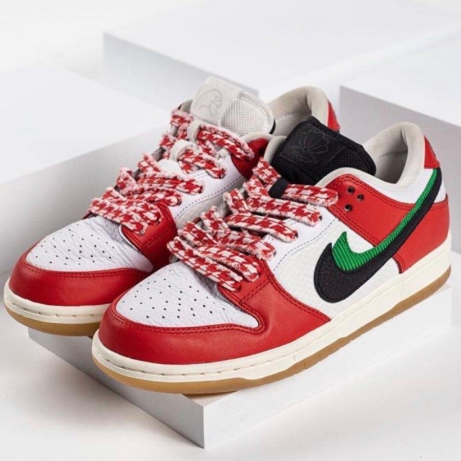 Nike SB Dunk Low Frame Skate Chile Red White Lucky - Image 7