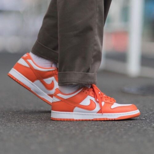 On-foot of the Air Nike Dunk Low