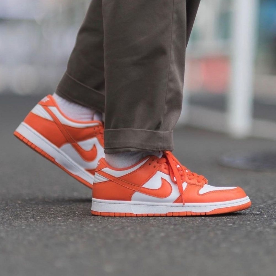 On-foot of the Air Nike Dunk Low