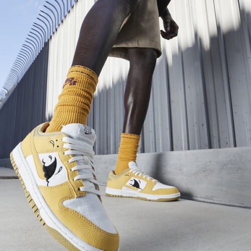 On-foot of the Air Nike Dunk Low