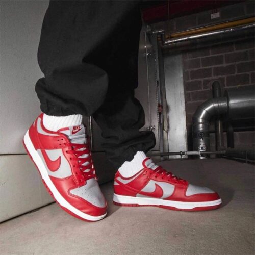 On-foot of the Air Nike Dunk Low