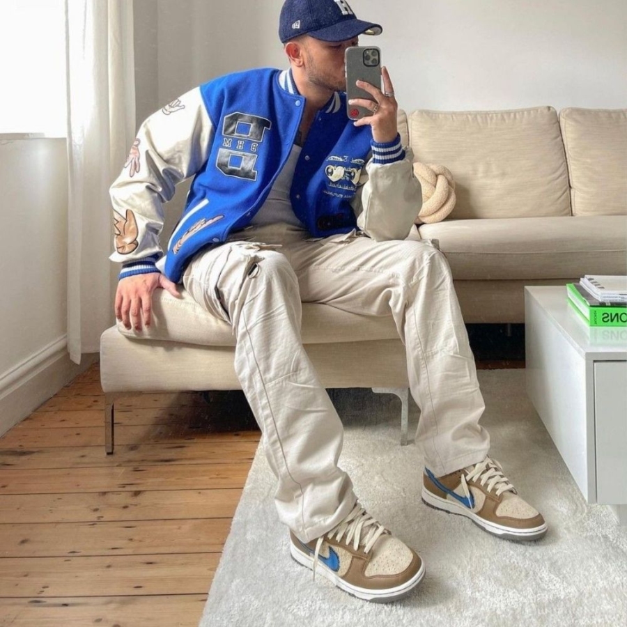 On-foot of the Air Nike Dunk Low