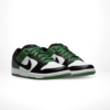 Angled front view of a full pair of Nike SB Dunk Low