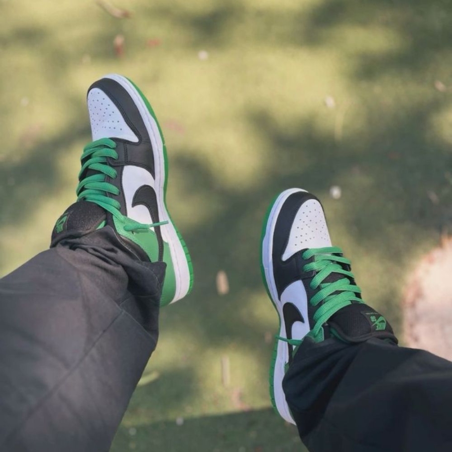 On-foot of the Nike SB Dunk Low